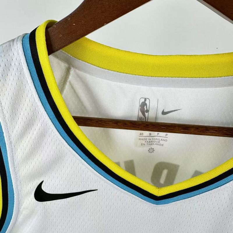 2025 NBA Indiana Pacers 0 HALLIBURTON Basketball Jersey