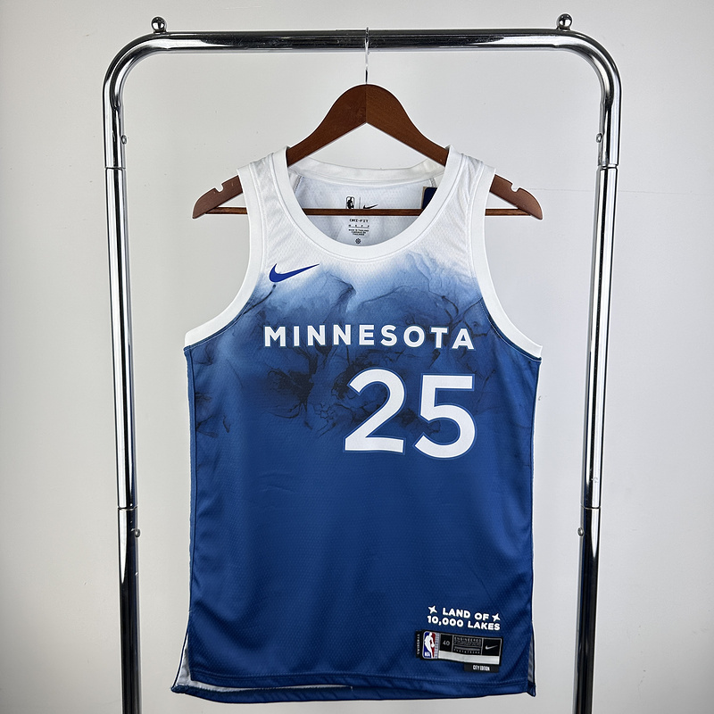 2024 NBA Minnesota Timberwolves 25 Rose Basketball Jersey