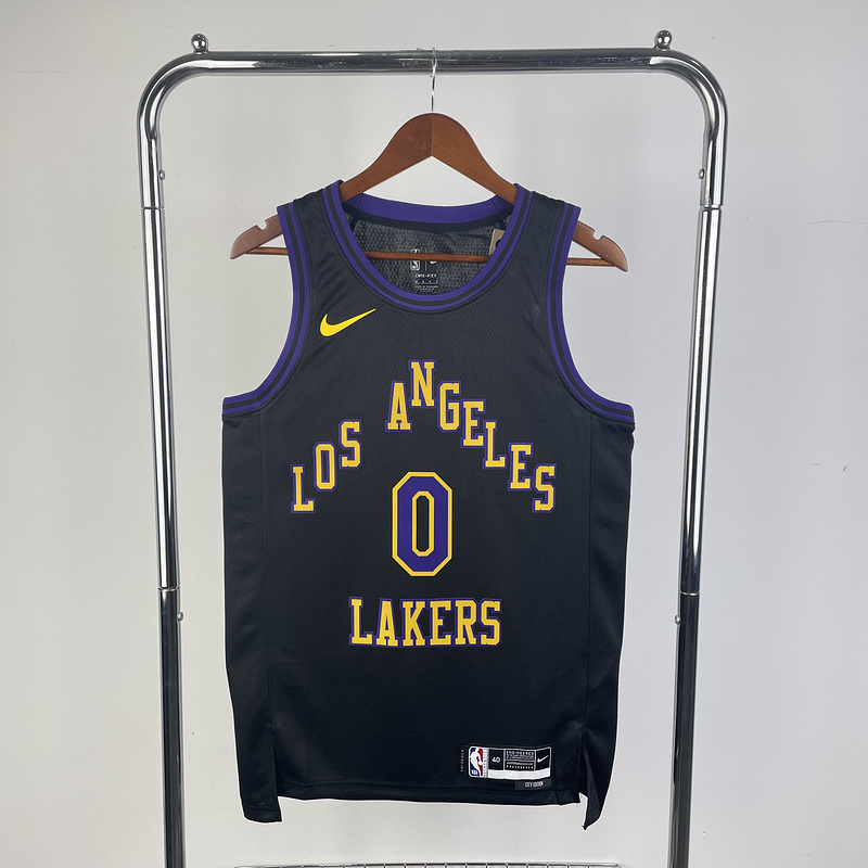 2024 NBA Lakers 0 WESTBROOK Basketball Jersey