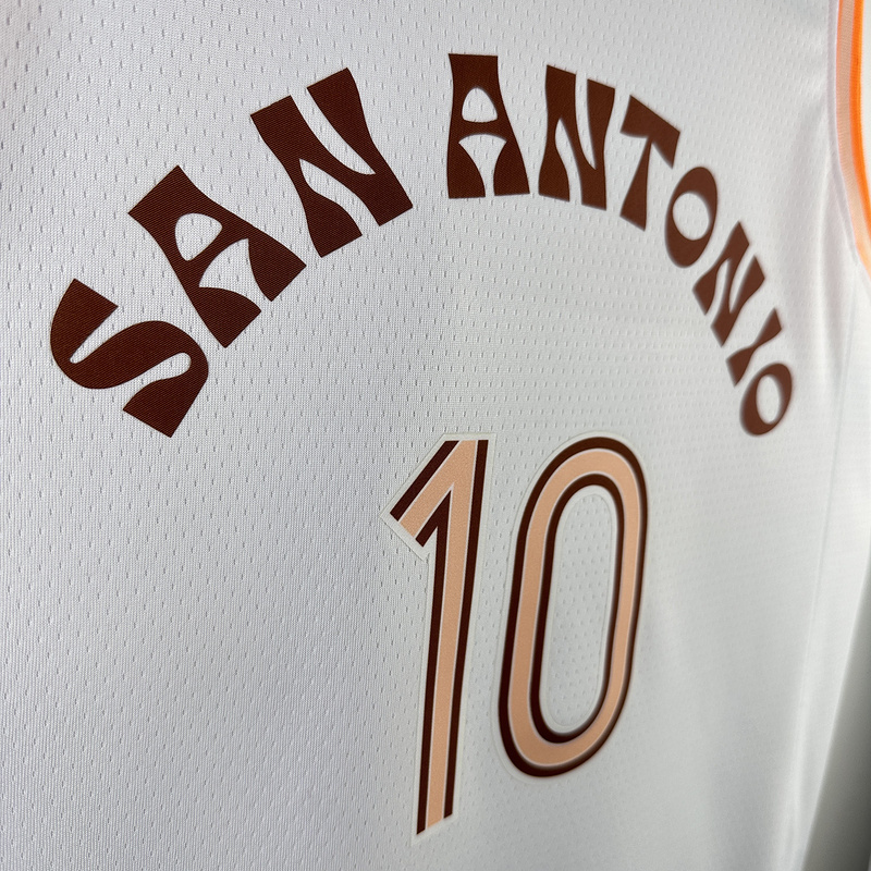 2024 NBA San Antonio Spurs 10 SOCHAN Basketball Jersey