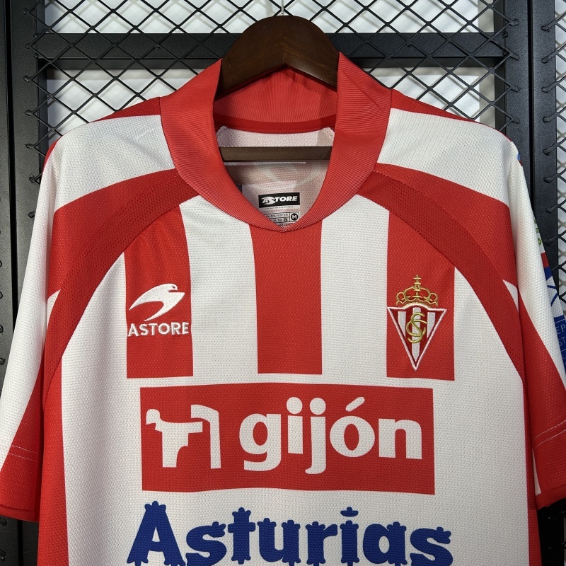 Retro 2008-09 Sporting Gijon Home Football jersey retro