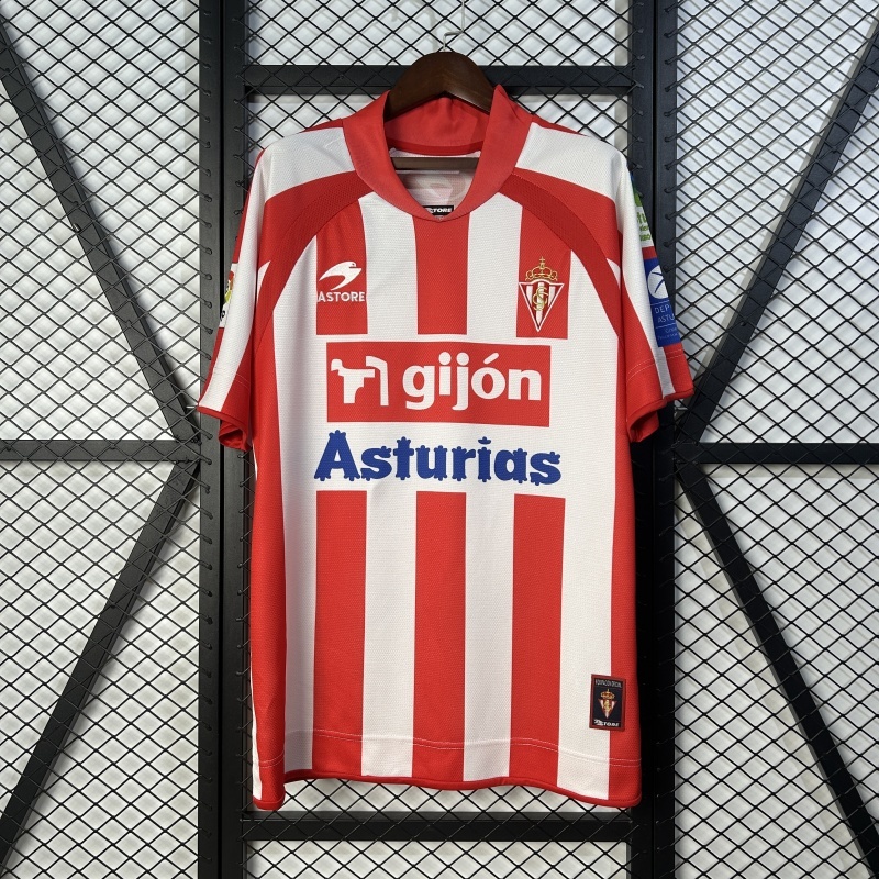 Retro 2008-09 Sporting Gijon Home Football jersey retro