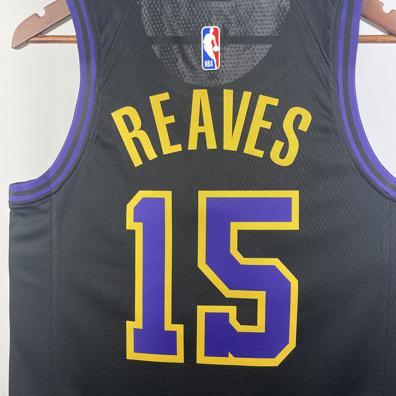 2024 NBA Lakers 15 REAVES Basketball Jersey