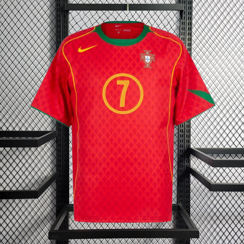 Retro Player 2004 Portugal home FIGO F.COUTO C.RONALDO RUI COSTA Football jersey retro