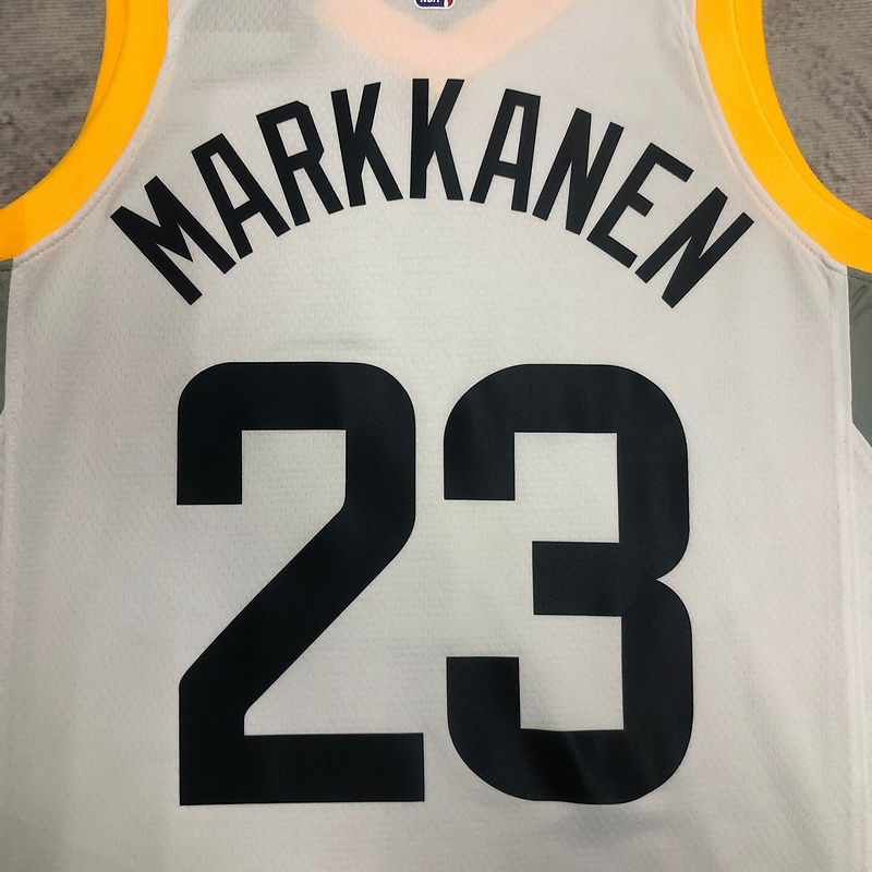 2023 NBA Utah Jazz 23 MARKKANEN Basketball Jersey