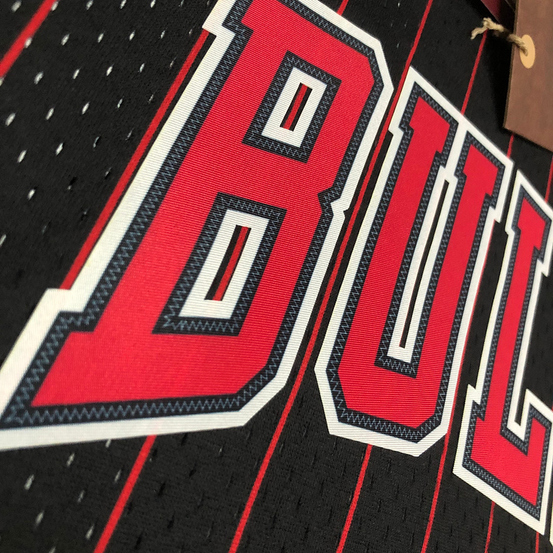 1995-96 NBA Chicago Bulls 23 JORDAN Black Basketball Jersey