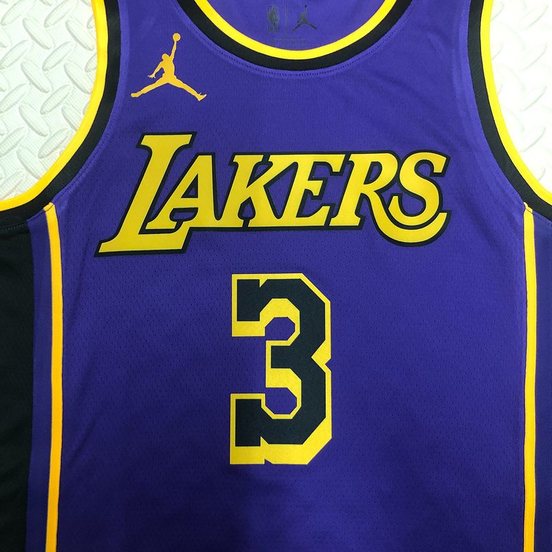 2023 NBA Lakers 3 DAVIS Basketball Jersey