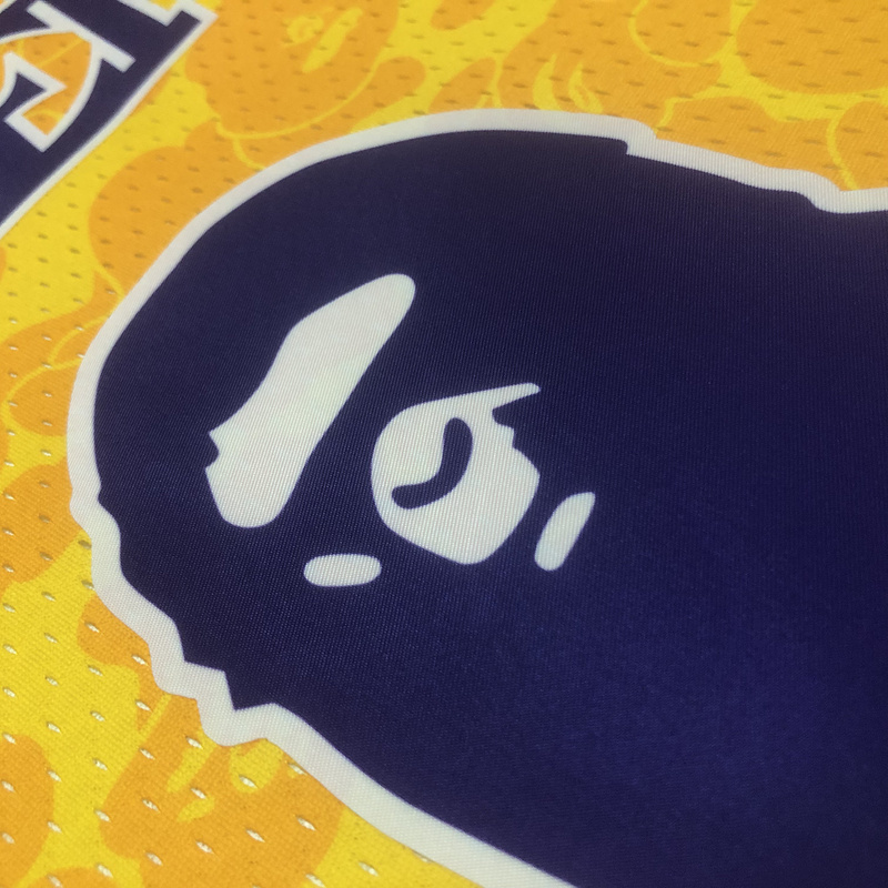 1996-97 NBA Lakers  93 BAPE Basketball Jersey
