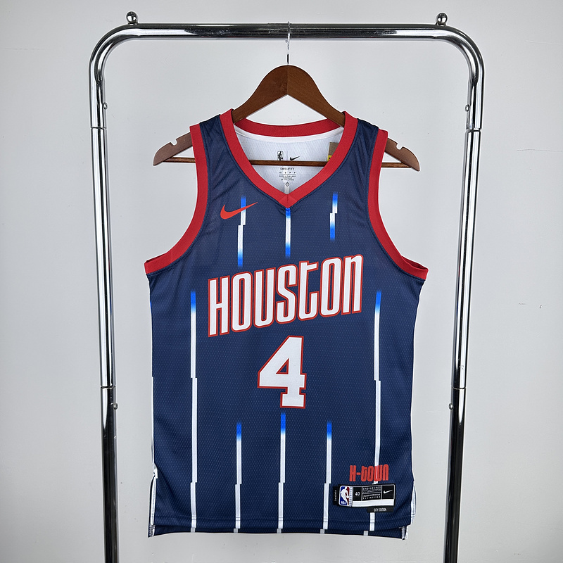 2023 NBA Houston Rockets 4 GREEN Basketball Jersey