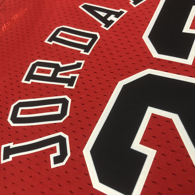 1997-98 NBA Chicago Bulls Woman 23 JORDAN Red Basketball Jersey