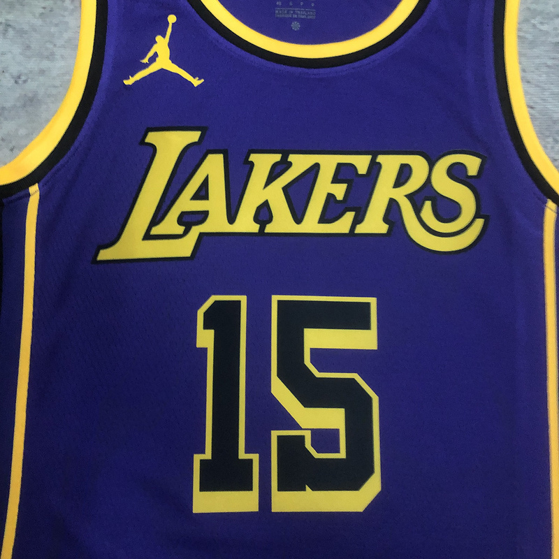 2023 NBA Lakers 15 REAVES Basketball Jersey