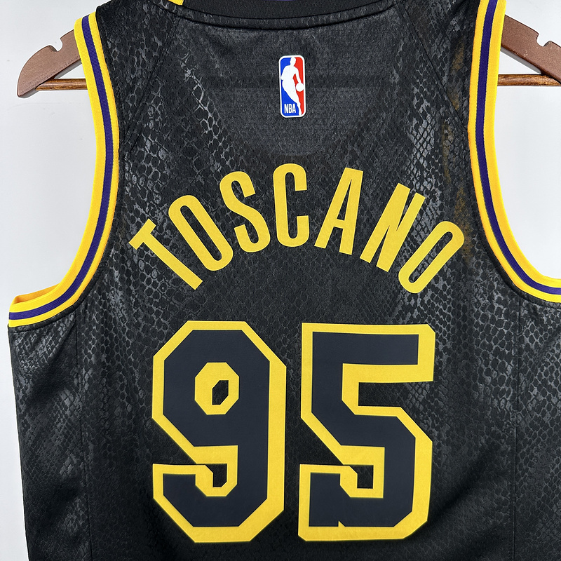 2023 NBA Lakers 95 TOSCANO Basketball Jersey