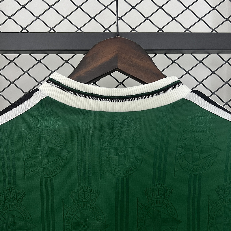 Retro 1999-00 Deportivo La Coruna Away long sleeve Football jersey retro