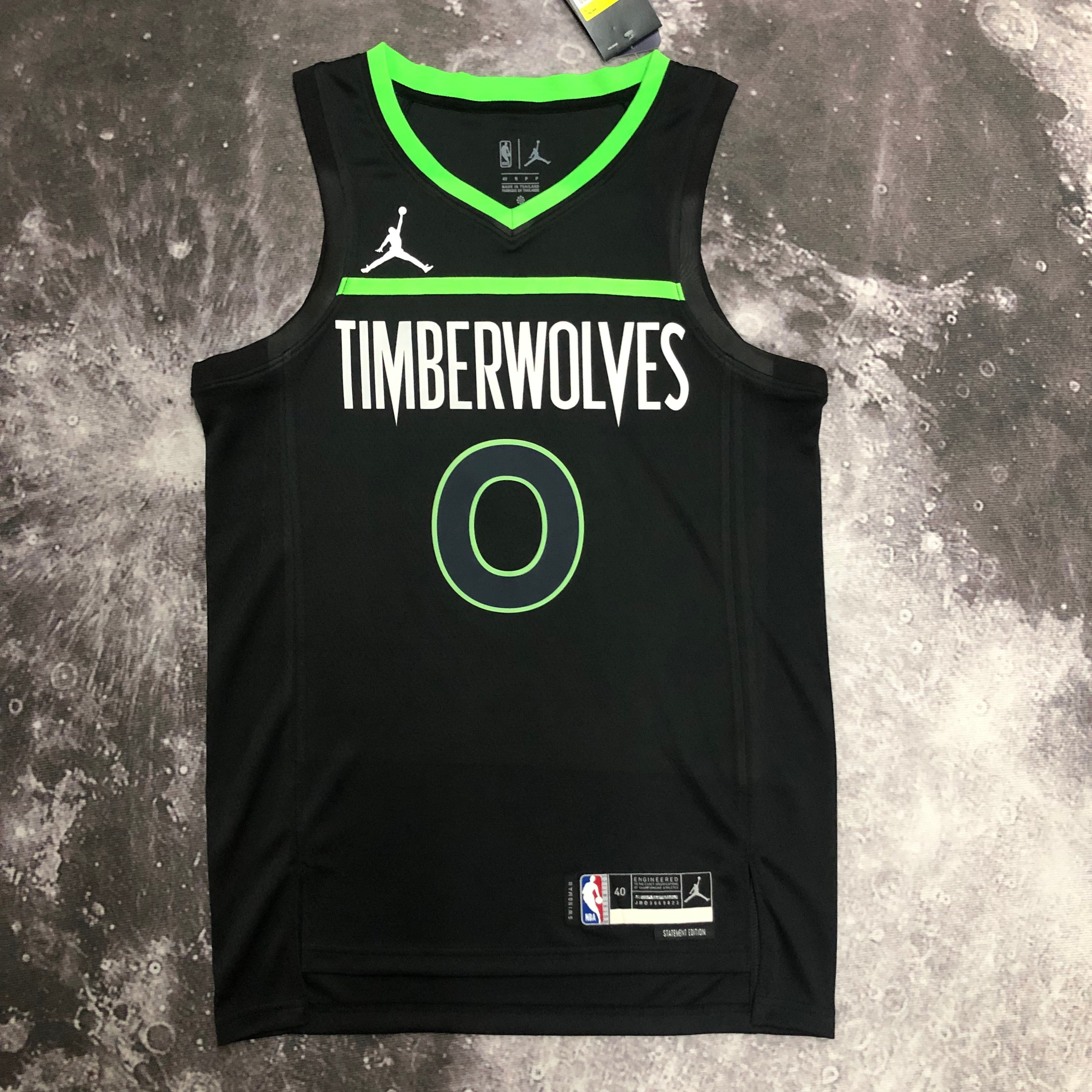 2023 NBA Minnesota Timberwolves 0 Russell Basketball Jersey