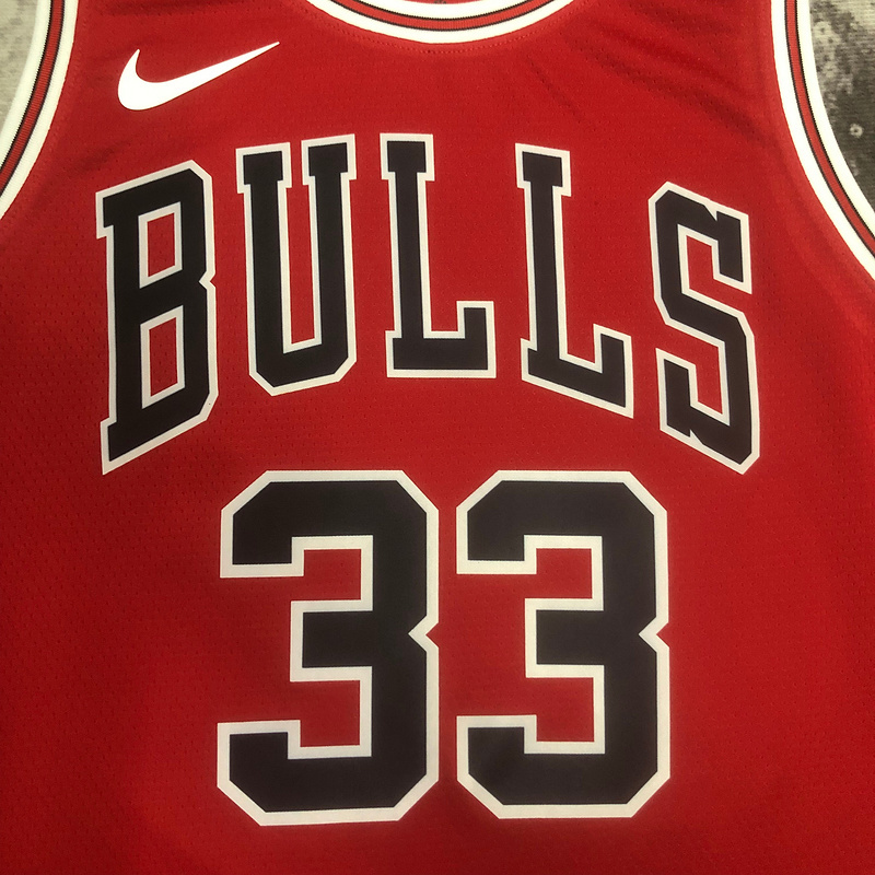 2023 NBA Chicago Bulls (33 PIPPEN) Basketball Jersey