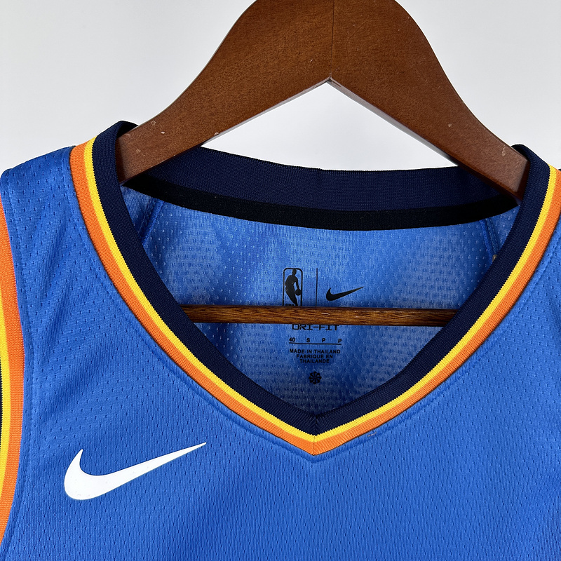 2023 NBA Oklahoma City Thunder 7 HOLMGREN Basketball Jersey