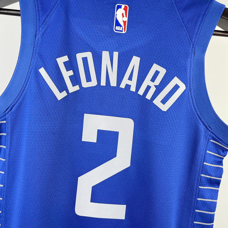 2023 NBA LA Clippers KIDS 2 LEONARD Basketball Jersey