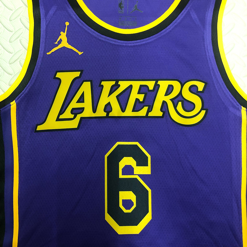 2023 NBA Lakers 6 JAMES Basketball Jersey