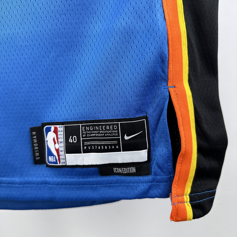 2023 NBA Oklahoma City Thunder 7 HOLMGREN Basketball Jersey