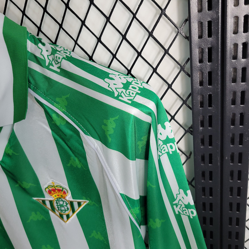 Retro 1995-97 Real Betis Home Long Sleeve Shirt retro football jersey retro
