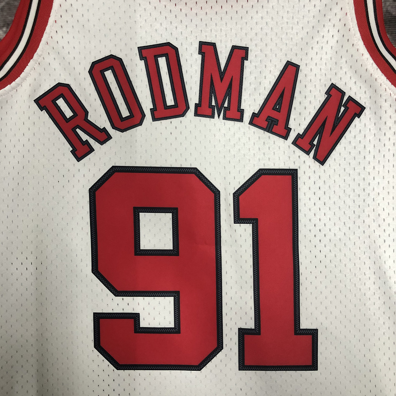 1997-98 NBA Chicago Bulls 91 RODMAN Basketball Jersey