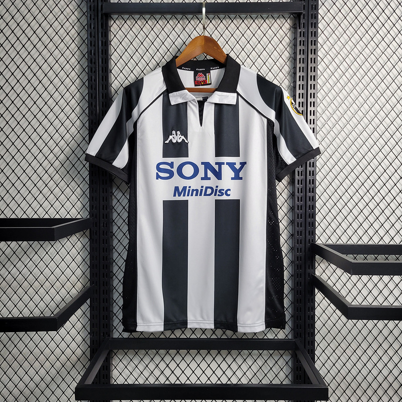 Retro 1997-98 Juventus Home ZIDANE DEL PIERO CONTE INZAGHI  Football jersey retro