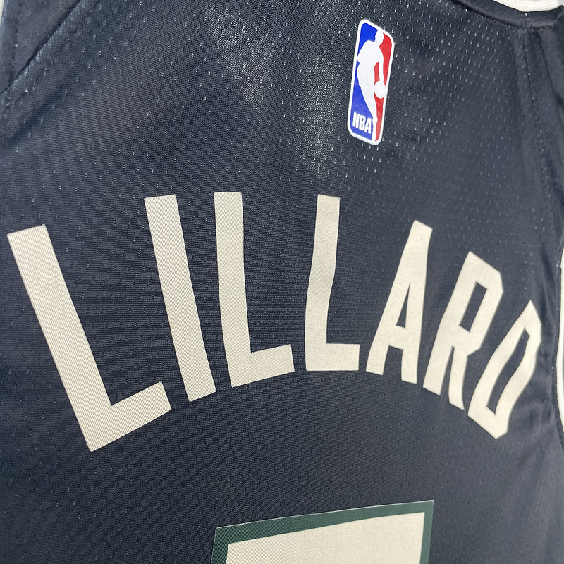 2023 NBA Milwaukee Bucks (0 LILLARD) Basketball Jersey