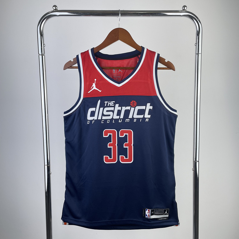 2023 NBA Washington Wizards 33 Kuzma Basketball Jersey