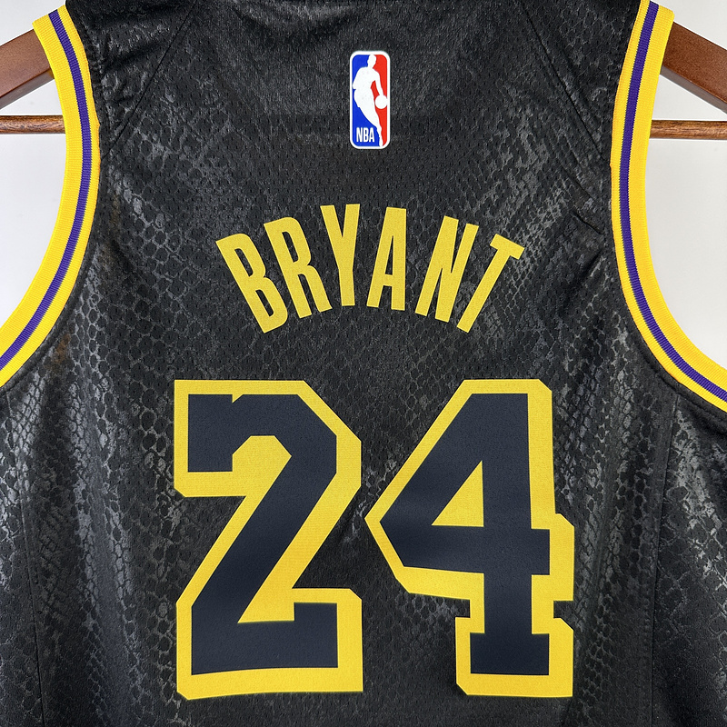 Kids 2023 NBA Lakers 24 BRYANT Basketball Jersey