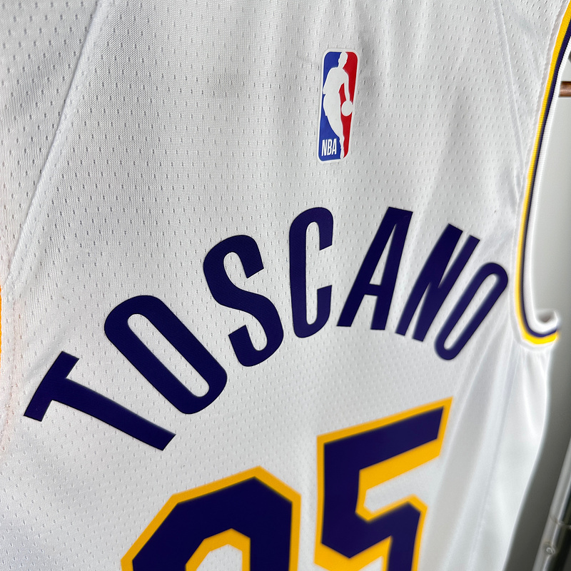 2023 NBA Lakers 95 TOSCANO Basketball Jersey