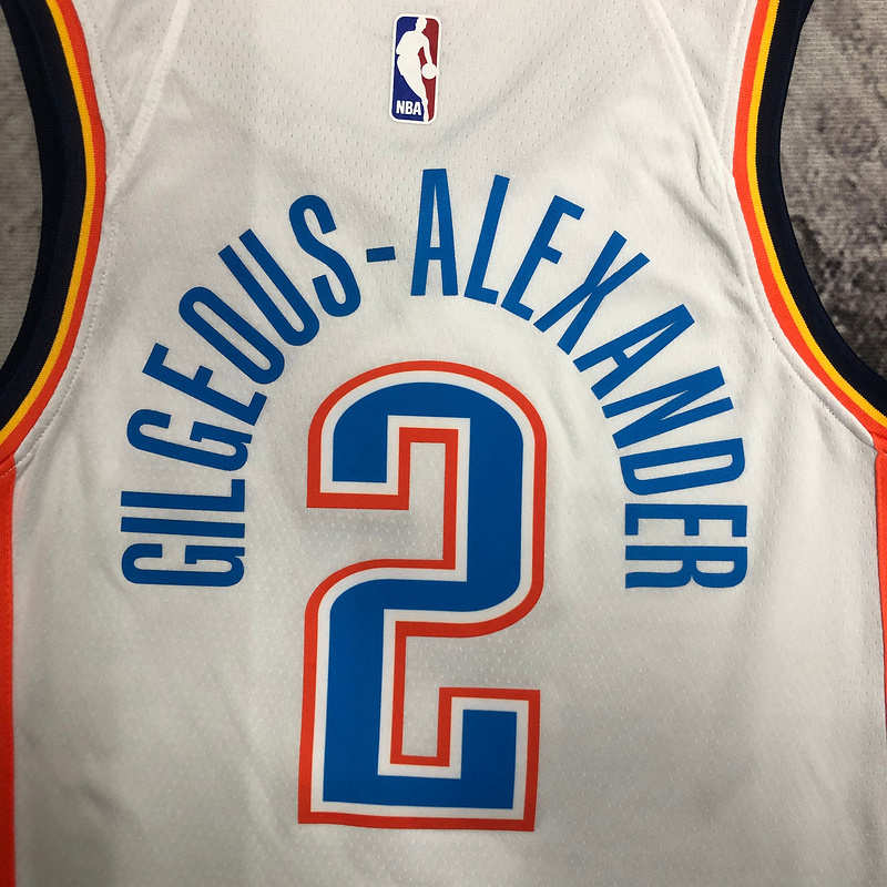 2023 NBA Oklahoma City Thunder 2 GILGEOUS Basketball Jersey
