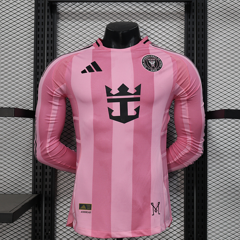 Player 2025-26 Inter Miami Home Long sleeves Football jersey