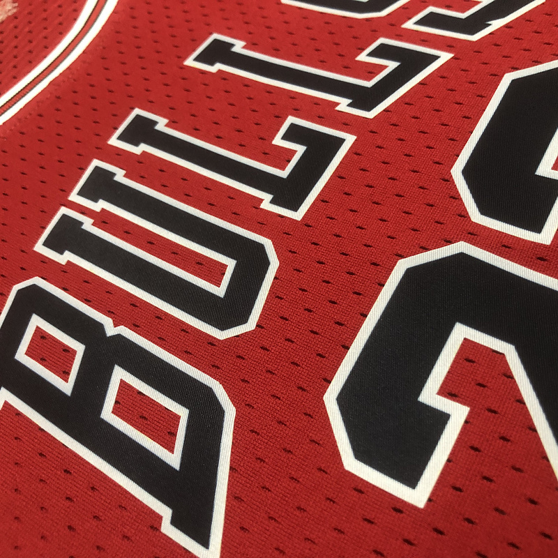 1997-98 NBA Chicago Bulls Woman 23 JORDAN Red Basketball Jersey