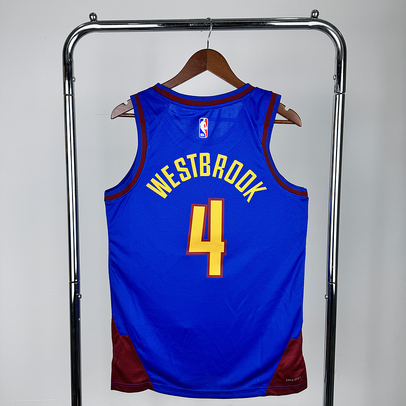 2023 NBA Denver Nuggets 4 WESTBOOK Basketball Jersey