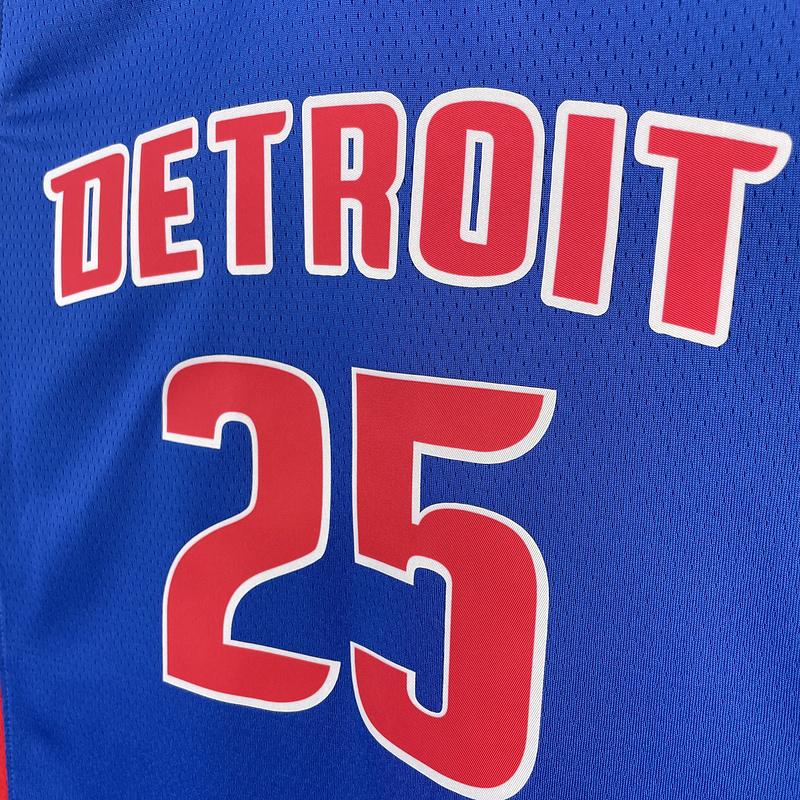 2023 NBA Detroit Pistons 25 ROSE Basketball Jersey