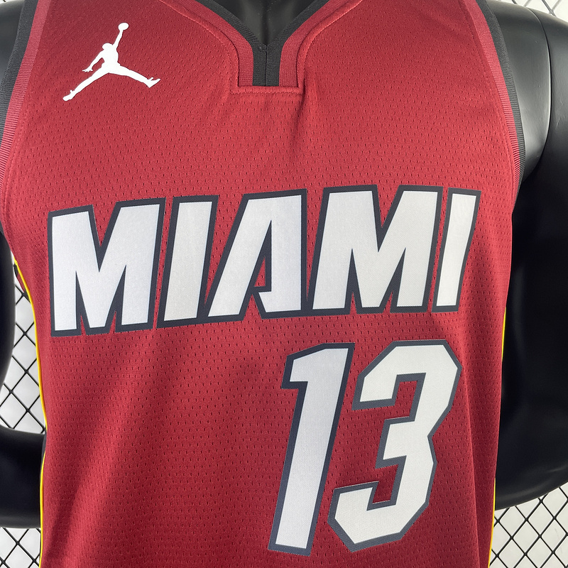 2023 NBA Miami Heat 13 ADEBAYO Basketball Jersey