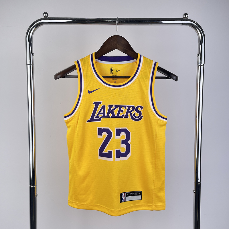 Kids 2023 NBA Lakers 23 JAMES Basketball Jersey