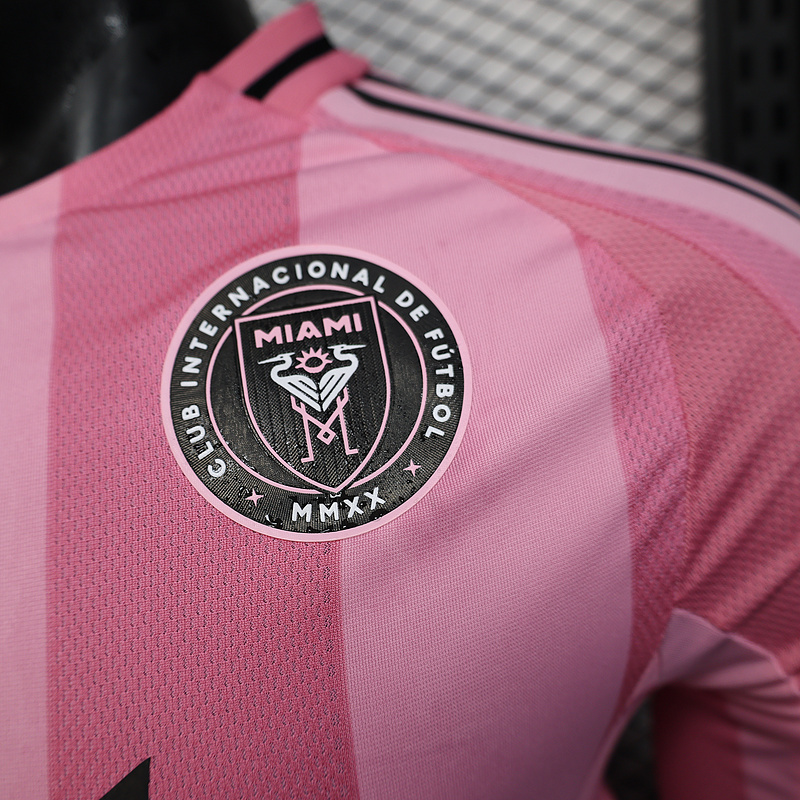 Player 2025-26 Inter Miami Home Long sleeves Football jersey