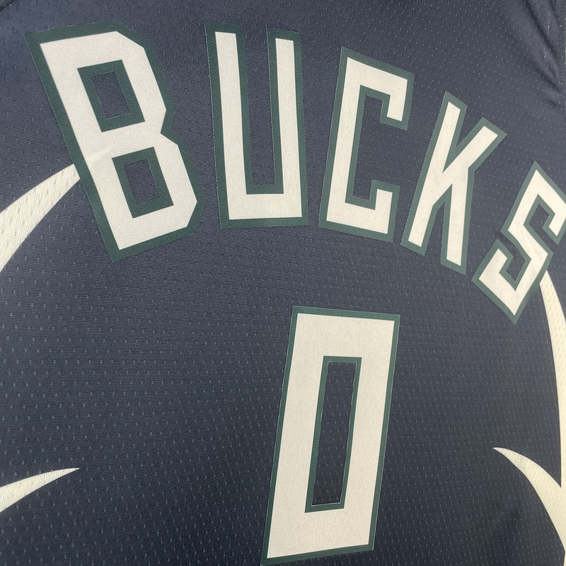 2023 NBA Milwaukee Bucks (0 LILLARD) Basketball Jersey