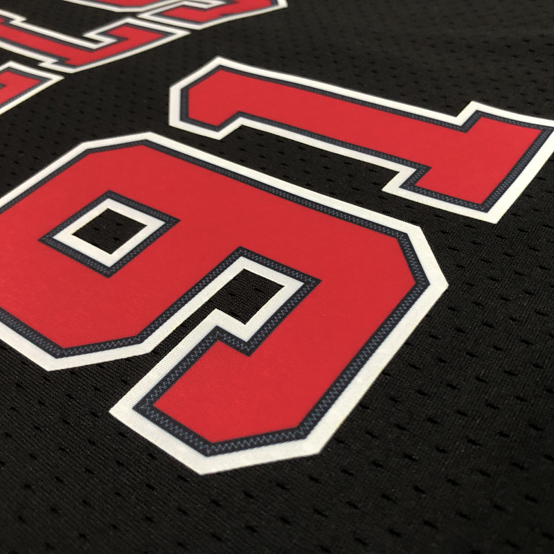 1997-98 NBA Chicago Bulls 91 RODMAN Black Basketball Jersey
