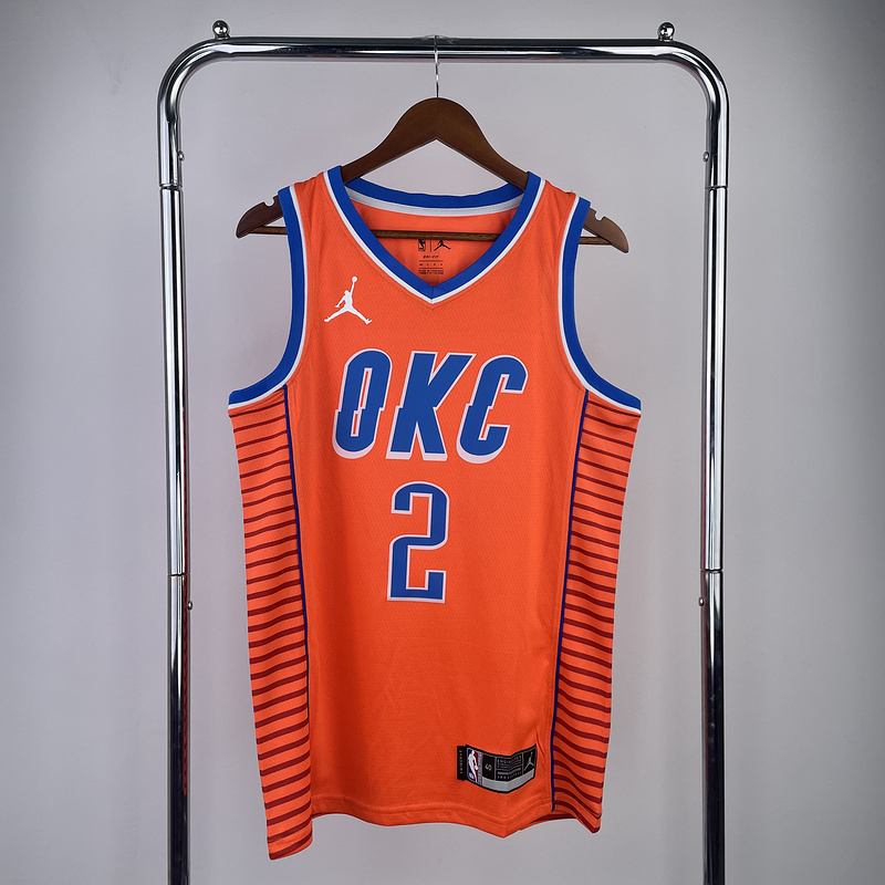 2023 NBA Oklahoma City Thunder 2 GILGEOUS Basketball Jersey