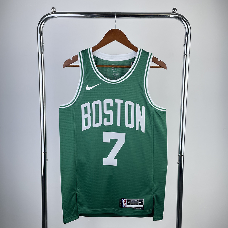 2023 NBA Boston Celtics  7 BROWN Basketball Jersey