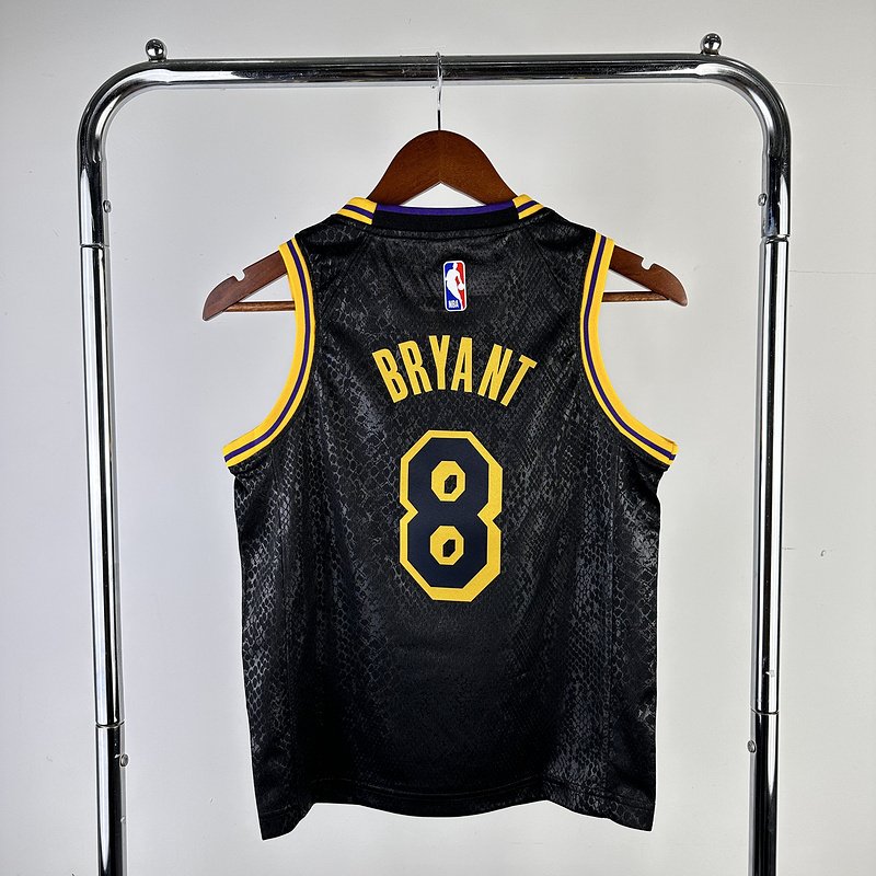 Kids 2023 NBA Lakers 8 BRYANT Basketball Jersey