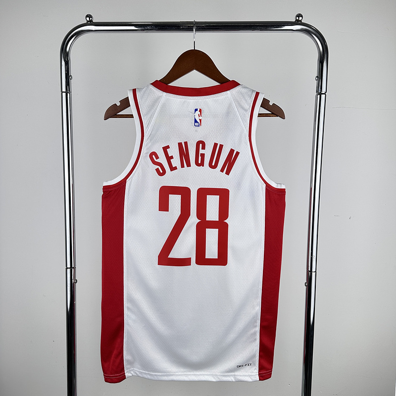 2023 NBA Houston Rockets 28 SENGUN Basketball Jersey