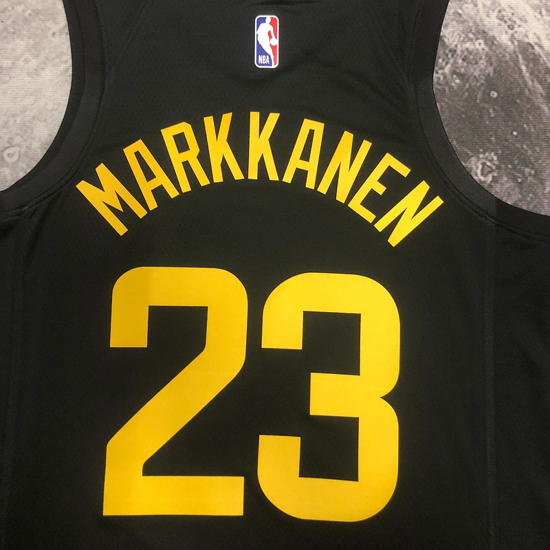 2023 NBA Utah Jazz 23 MARKKANEN Basketball Jersey