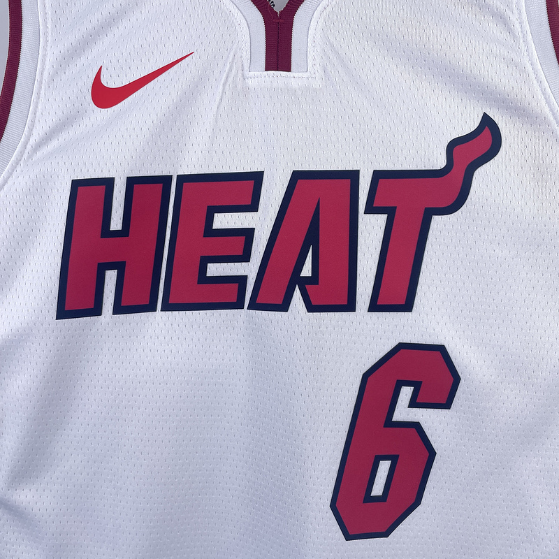 2023 NBA Miami Heat 6 JAMES Basketball Jersey
