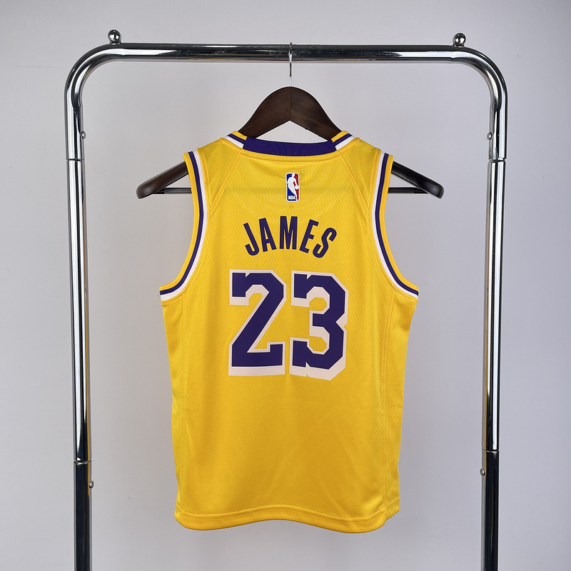 Kids 2023 NBA Lakers 23 JAMES Basketball Jersey