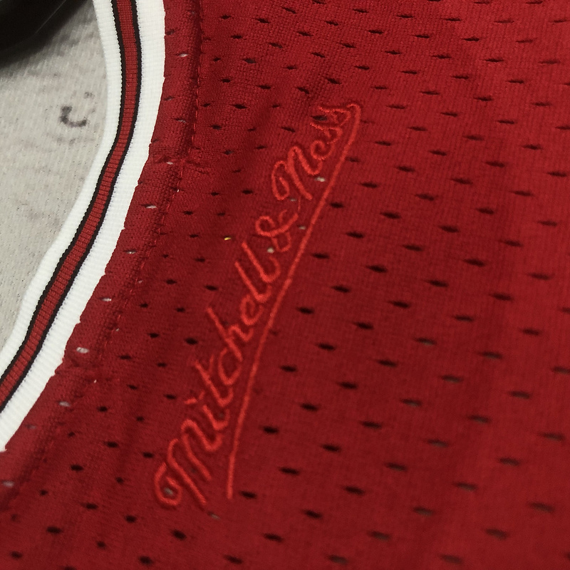 1997-98 NBA Chicago Bulls Woman 91 RODMAN Red Basketball Jersey