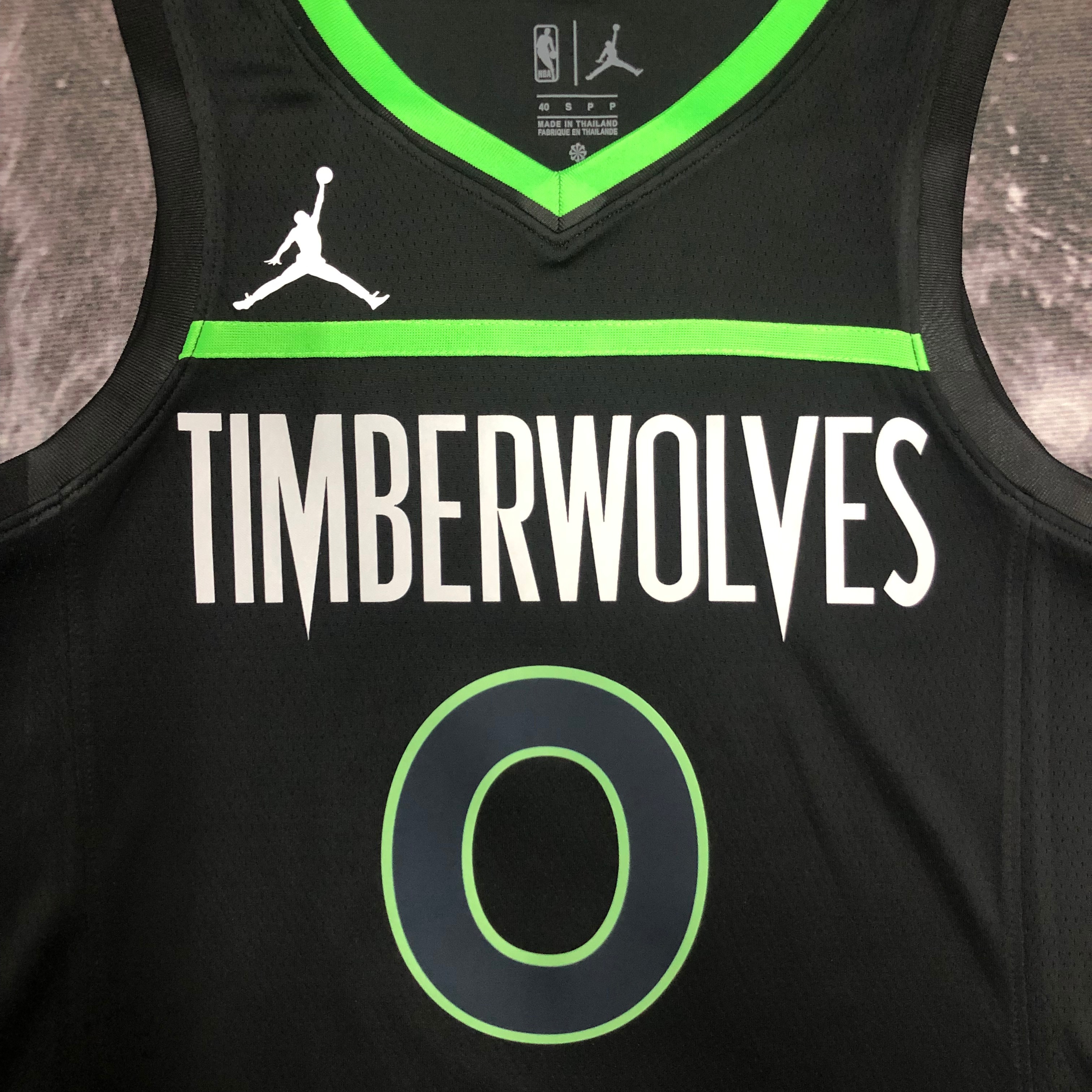 2023 NBA Minnesota Timberwolves 0 Russell Basketball Jersey