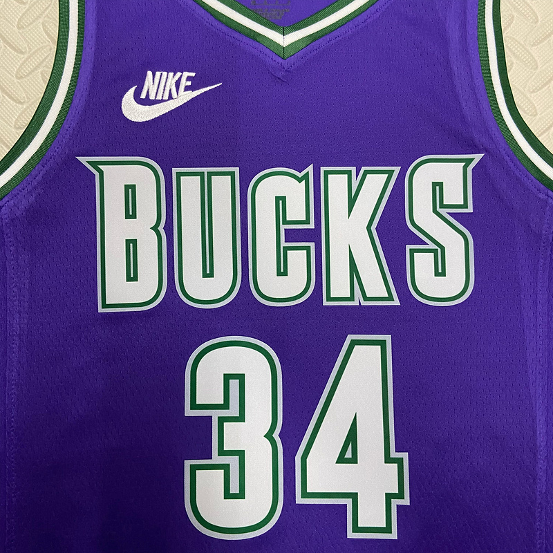 2023 NBA Milwaukee Bucks (34 ANTETOKOUNMPO) Basketball Jersey